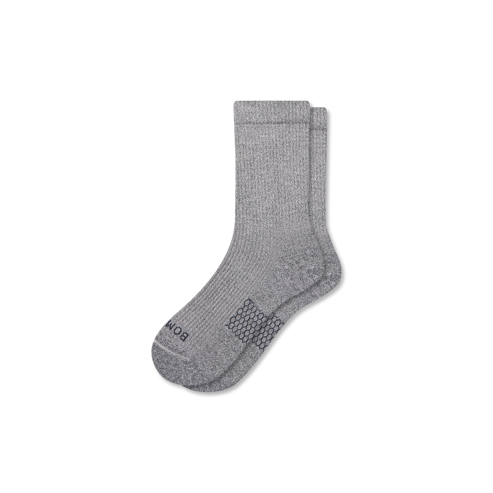 Modern Rib Half Calf Socks - charcoal L [10048]