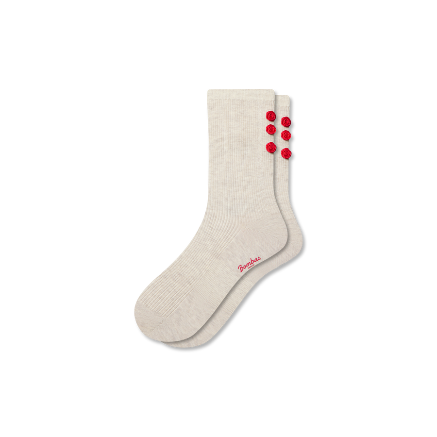 Women’s Hearts Lightweight Half Calf Socks - Outdoor Studio Pair