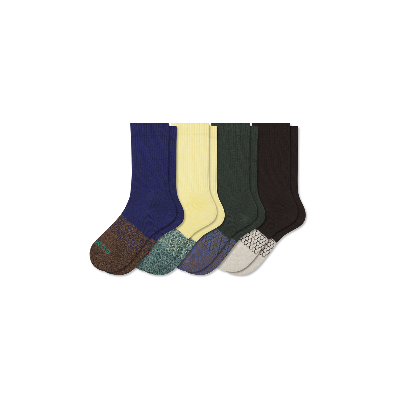 Youth Marl Calf Sock 4-Pack - cosmic yellow mix L [10285]
