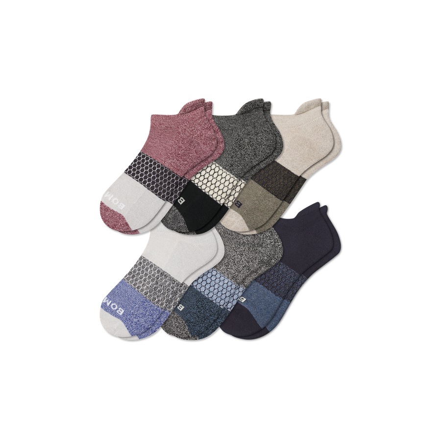 Men’s Tri-Block Ankle Sock 6-pack - Daily Trail Fit