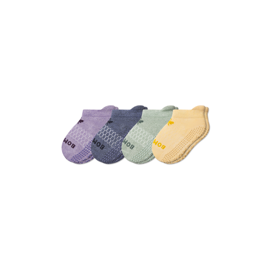 Toddler Marl Gripper Ankle Sock 4-Pack - Trail Lounge Fit