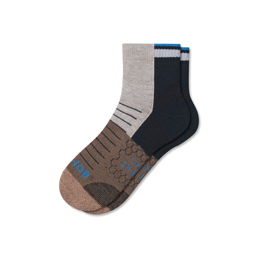 Men's Hiking Quarter Socks - Cozy Studio Cushion