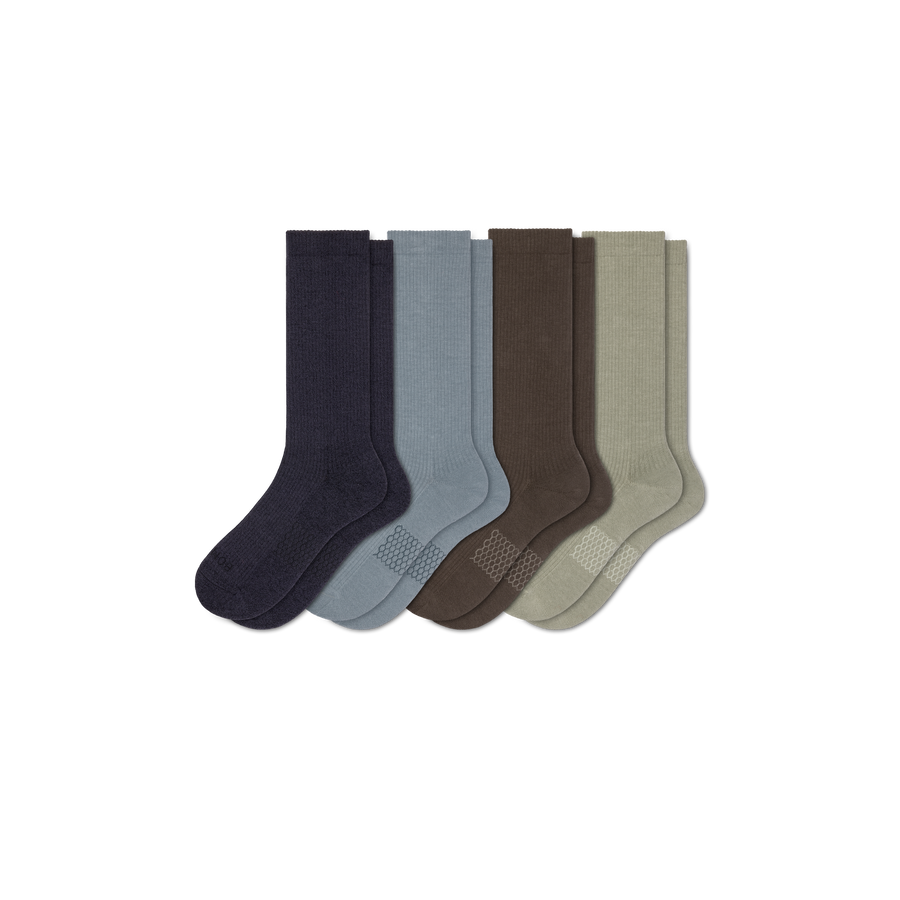 Men's Modern Rib Calf Sock 4-Pack - Daily Trail Pair