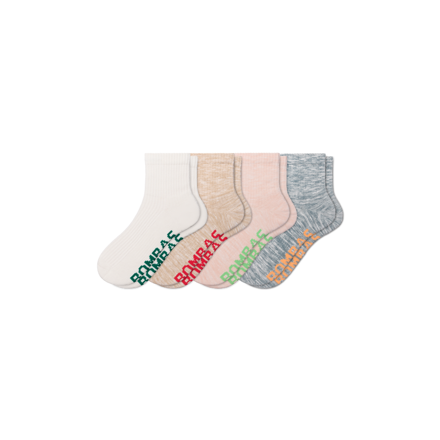 Women's Summer Ragg Quarter Sock 4-Pack - Studio Ankle Cushion