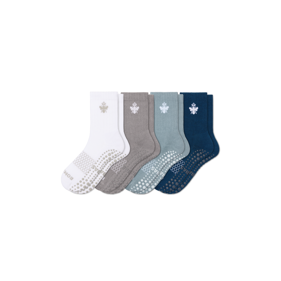 Women's Gripper Half Calf Sock 4-Pack - Everyday Studio Step