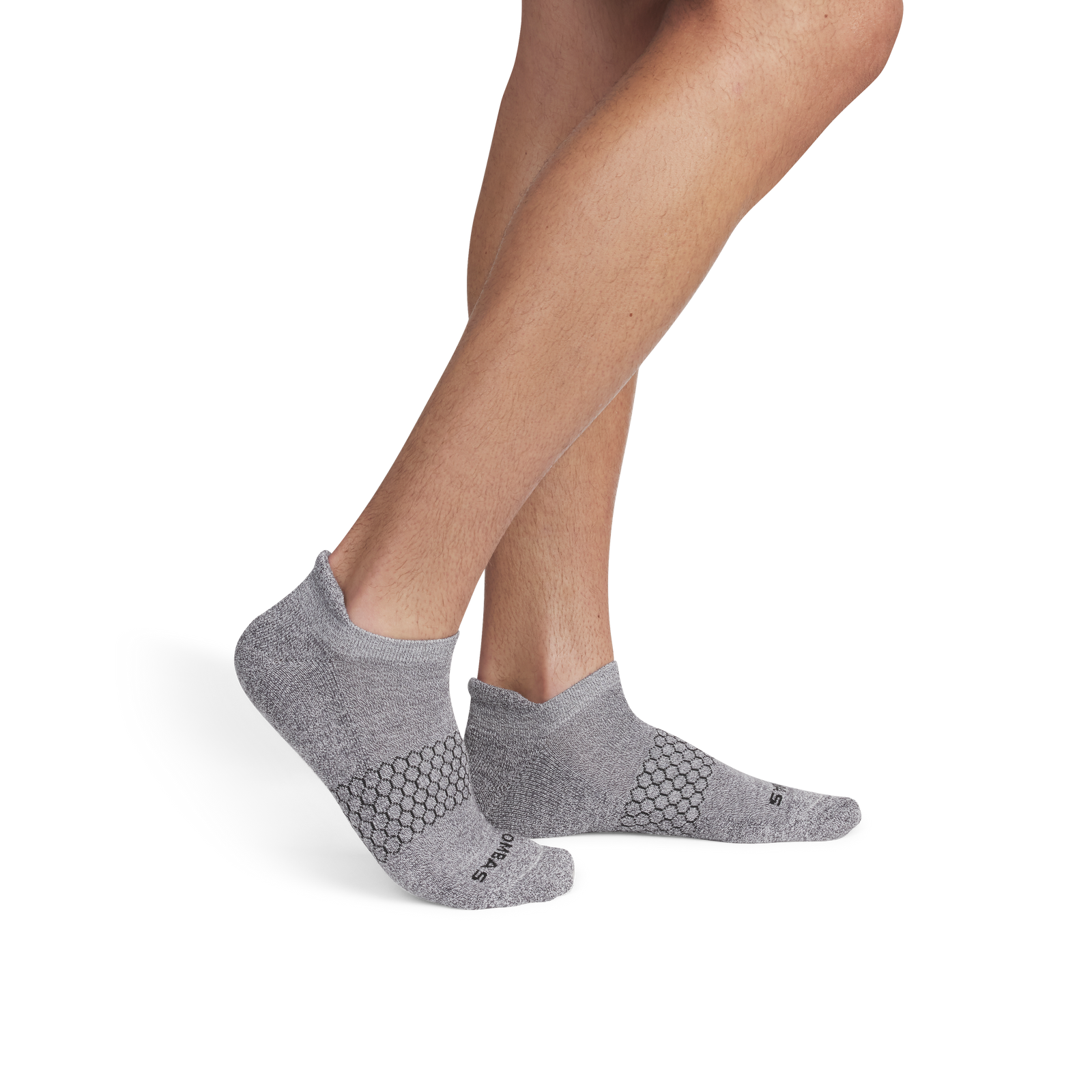 Marl Ankle Socks - Charcoal / White MO2 [3360]