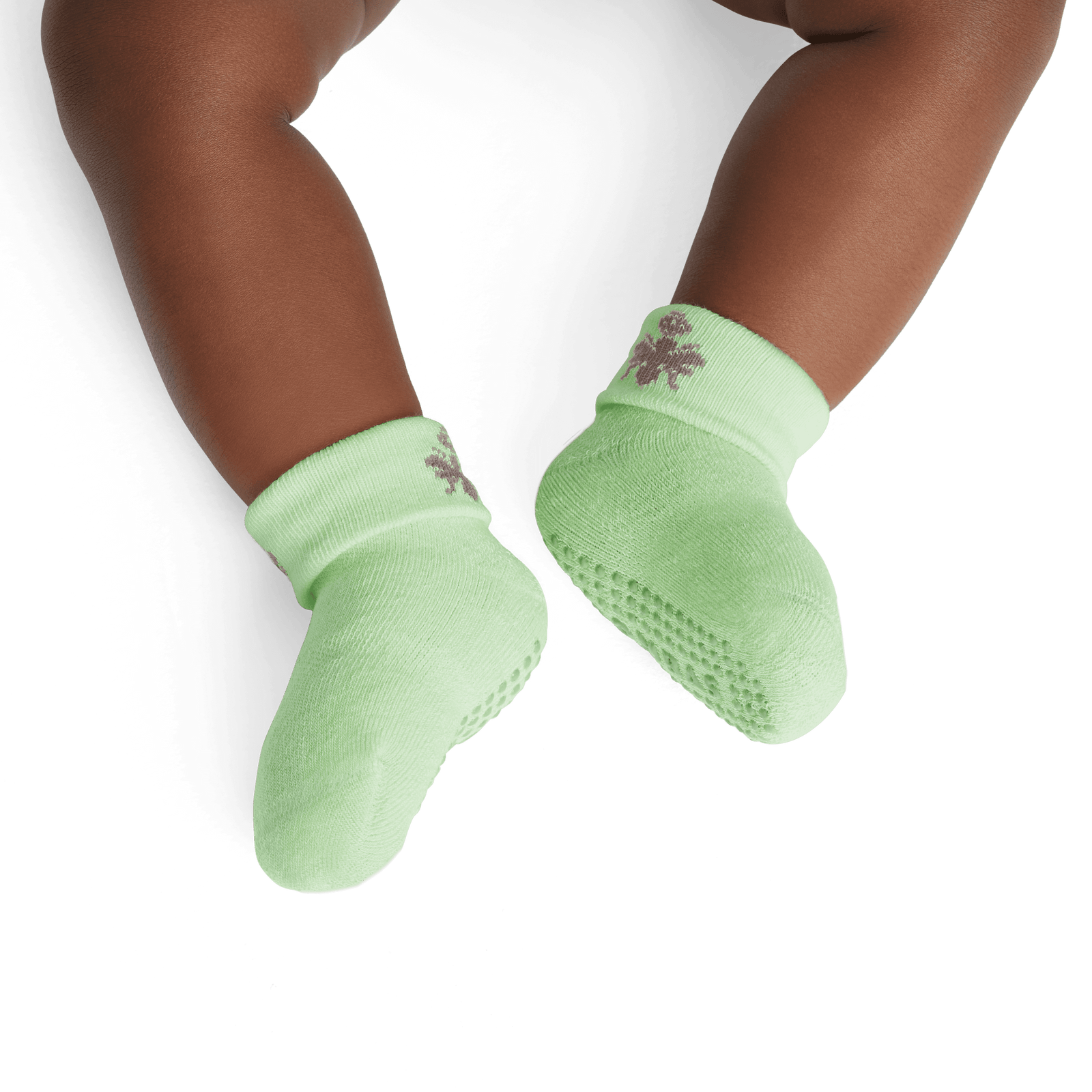 Baby Gripper Socks (6-12 Months) spearmint-baby-6-2-transparent