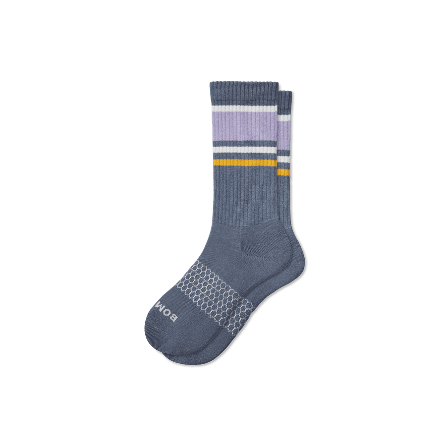 Men's Stripes Calf Socks - Fresh School Move