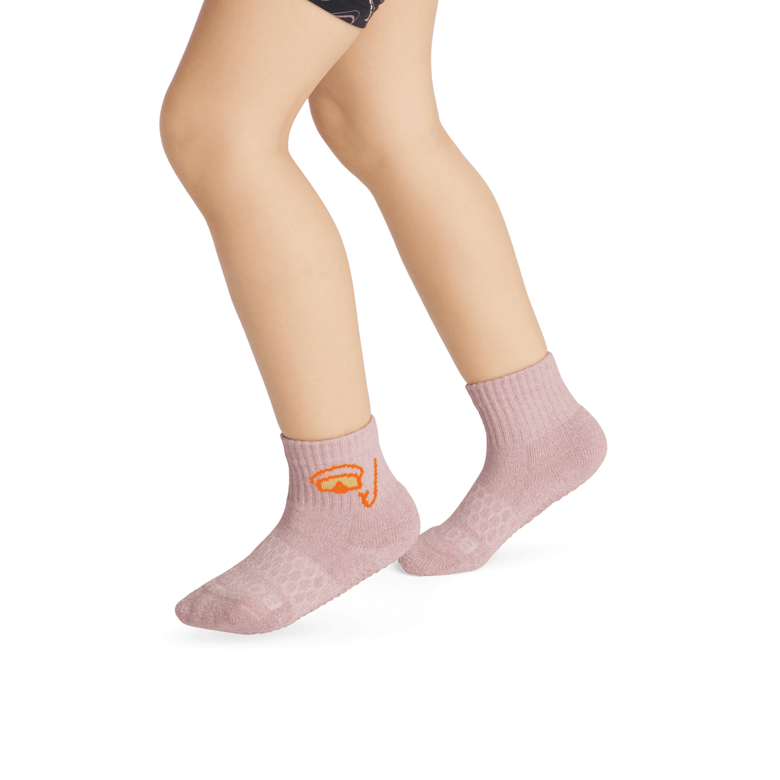 Toddler Gripper Calf Sock spanishrose-2-transparent