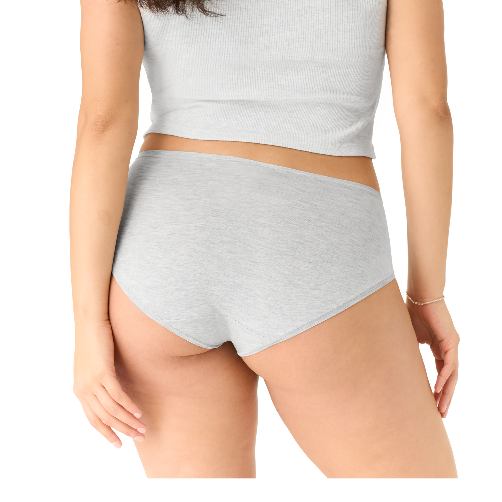 Women's Super Soft High Rise Full Brief - Varsity Grey Heather WO2 [7708]