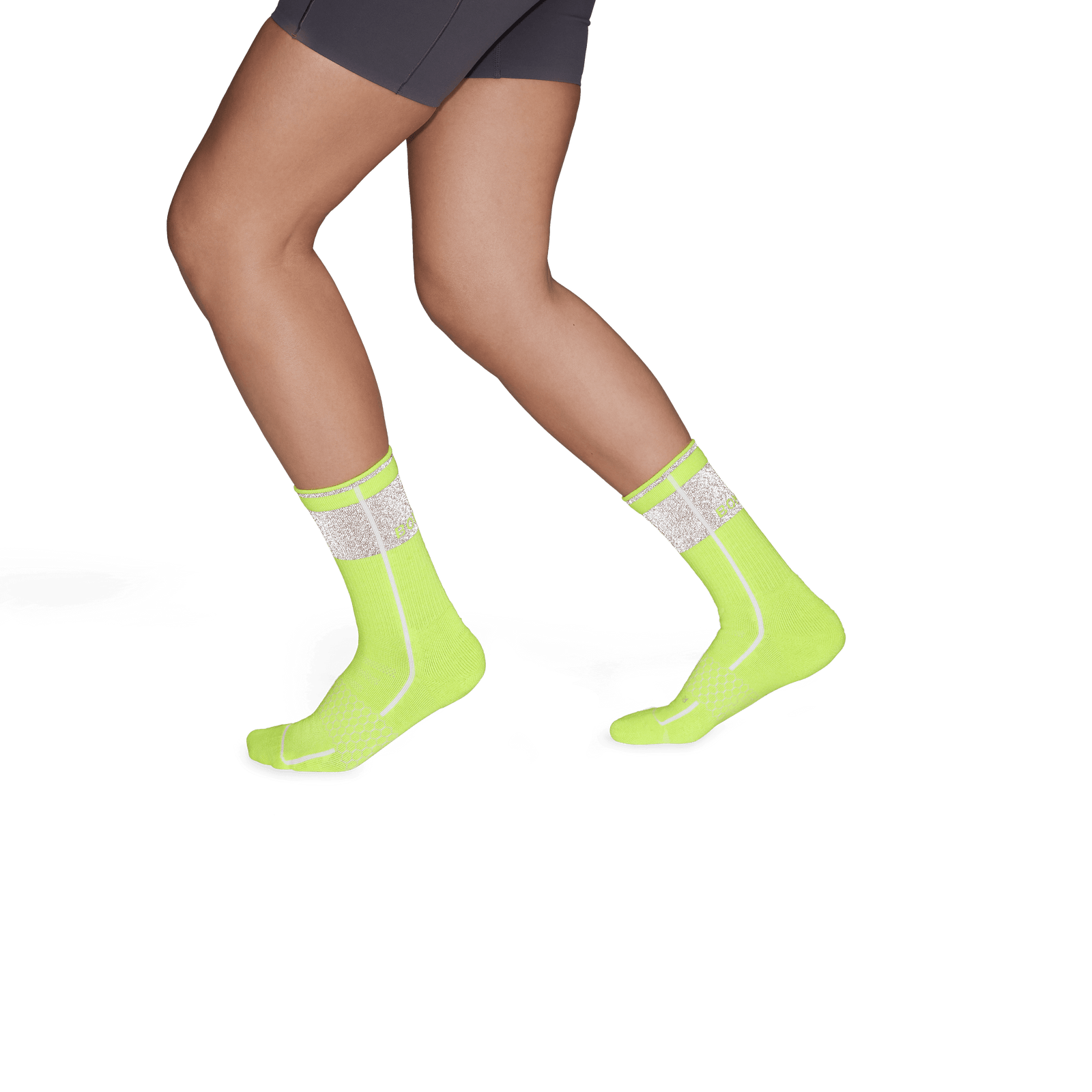 Reflective Performance Calf Socks - Reflective Yellow - WO3 [7757]