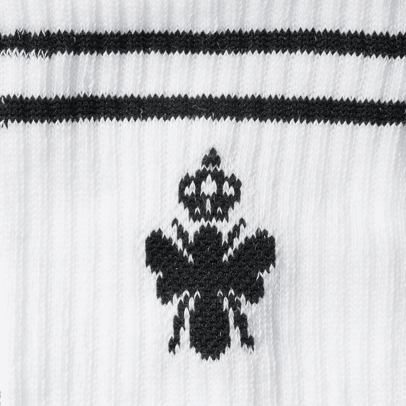 Originals Half Calf Socks white-black-detail-4-transparent