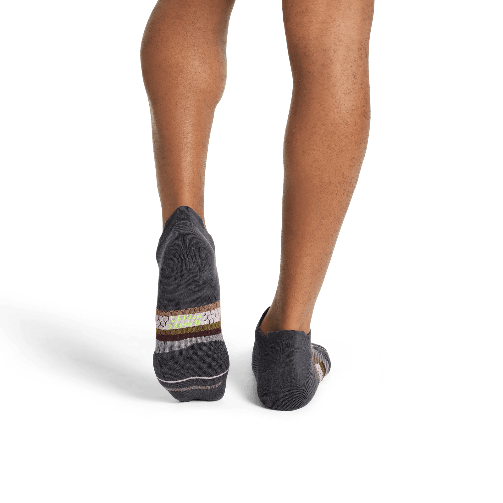 Merino Wool Blend Athletic Ankle Socks - Charcoal MO2 [8066]