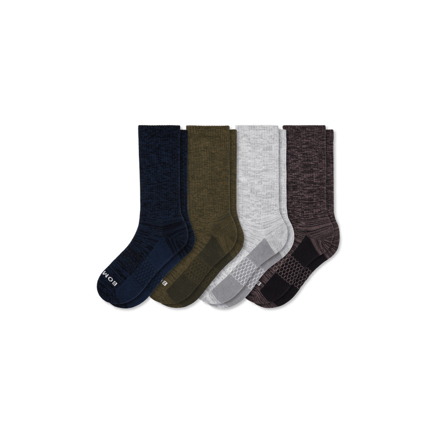 Men’s Two Tone Calf Sock 4-Pack - Soft Hike Wear
