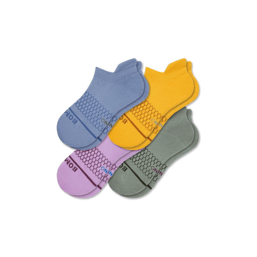Youth Merino Wool Blend Ankle Sock 4-Pack - Studio Recovery Comfort