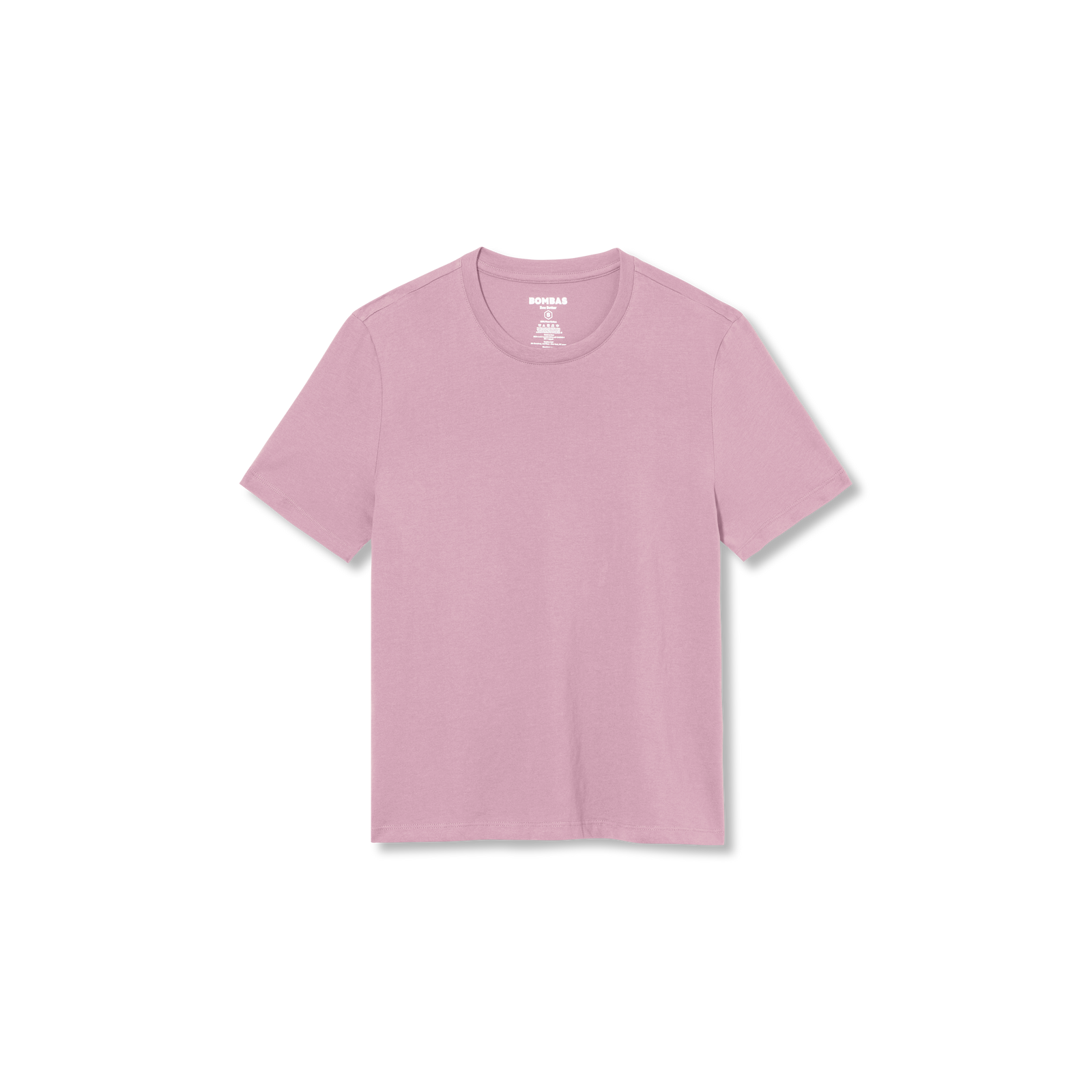 Women's Classic Fit Pima Cotton Crew Neck T-Shirt - Mauve L [8530]