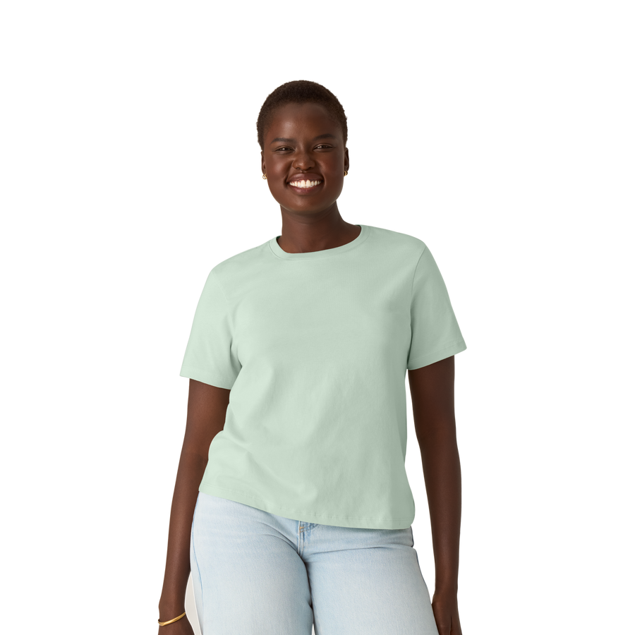 Women's Pima Cotton Crew Neck T-Shirt - Casual Travel Style