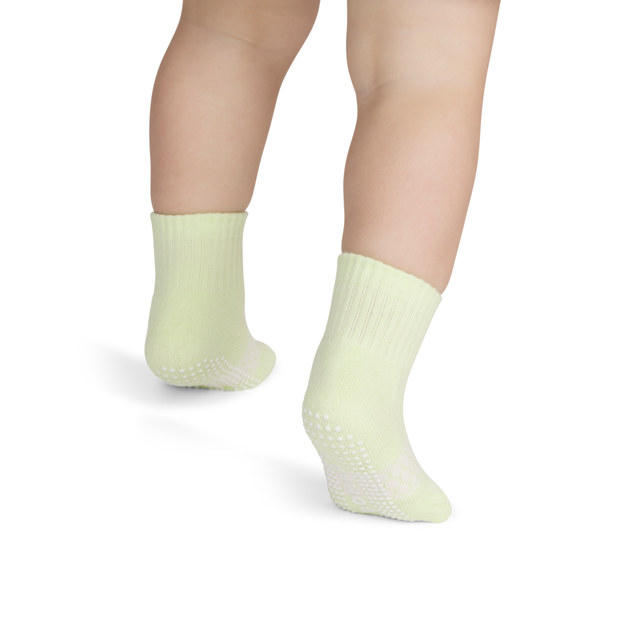 Solids Gripper Calf Socks - Soft Lime TO1 [8618]