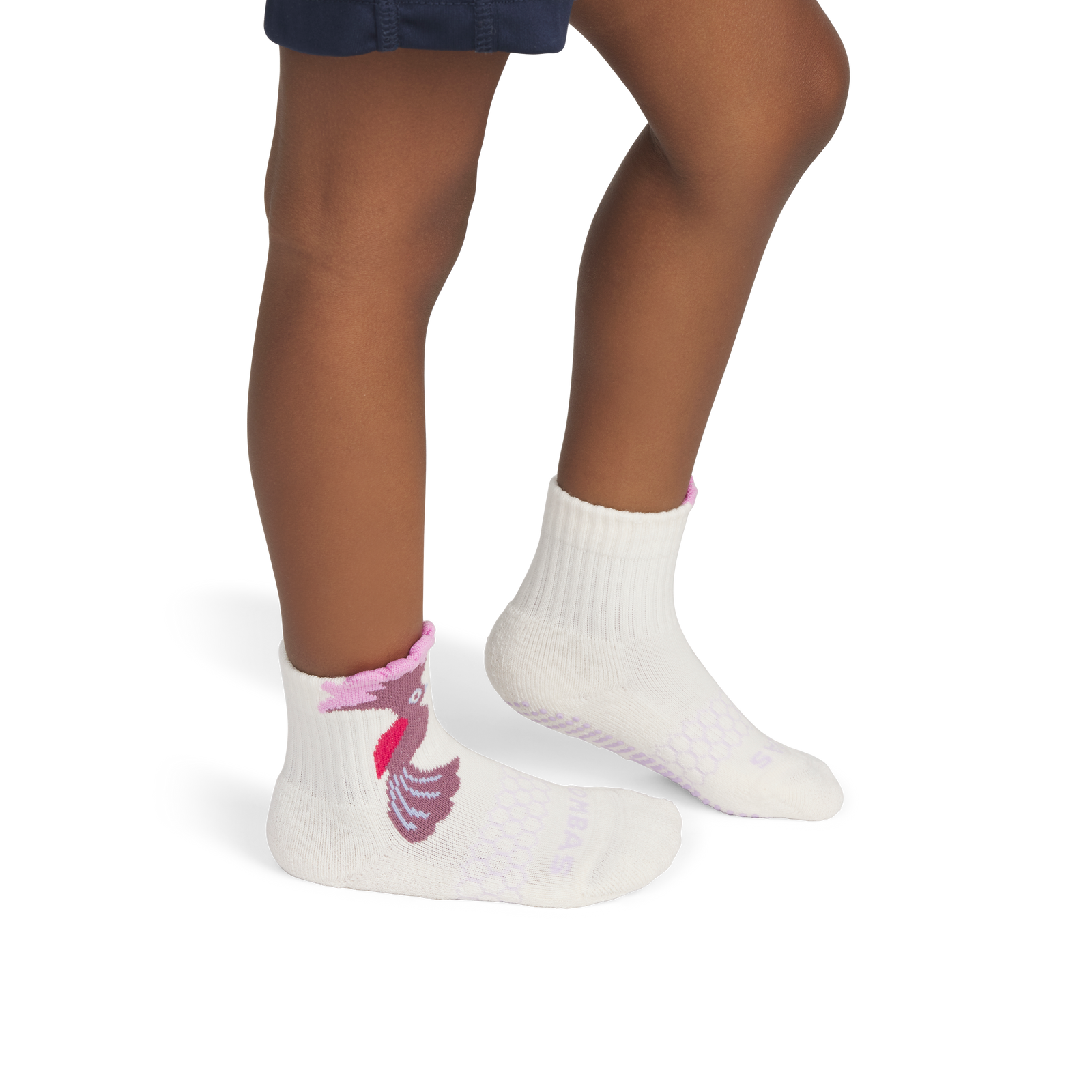 Cockatoo Gripper Calf Socks - Soft White TO1 [8642]