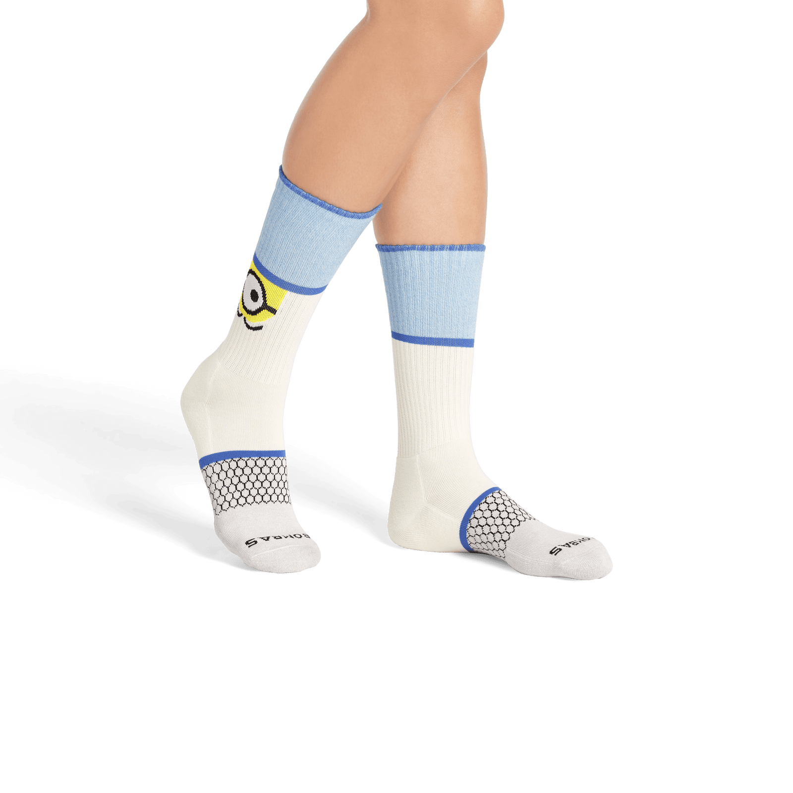 Minions X Bombas Calf Socks - Soft White WO1 [8723]