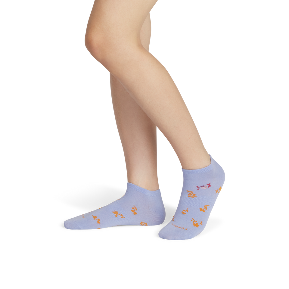 Floral Lightweight Ankle Socks - Dawn Blue WO1 [8836]
