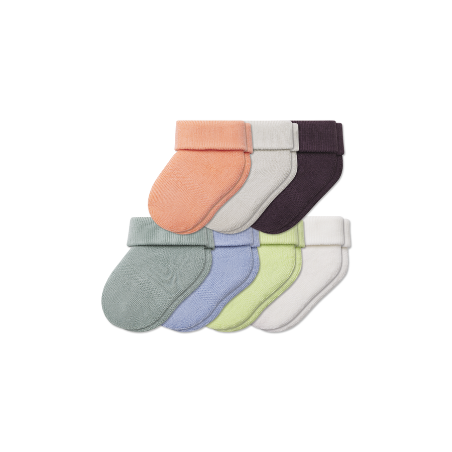 Baby Week of Bombas Calf Sock 7-Pack (0-6 Months) - Smooth Studio Wear