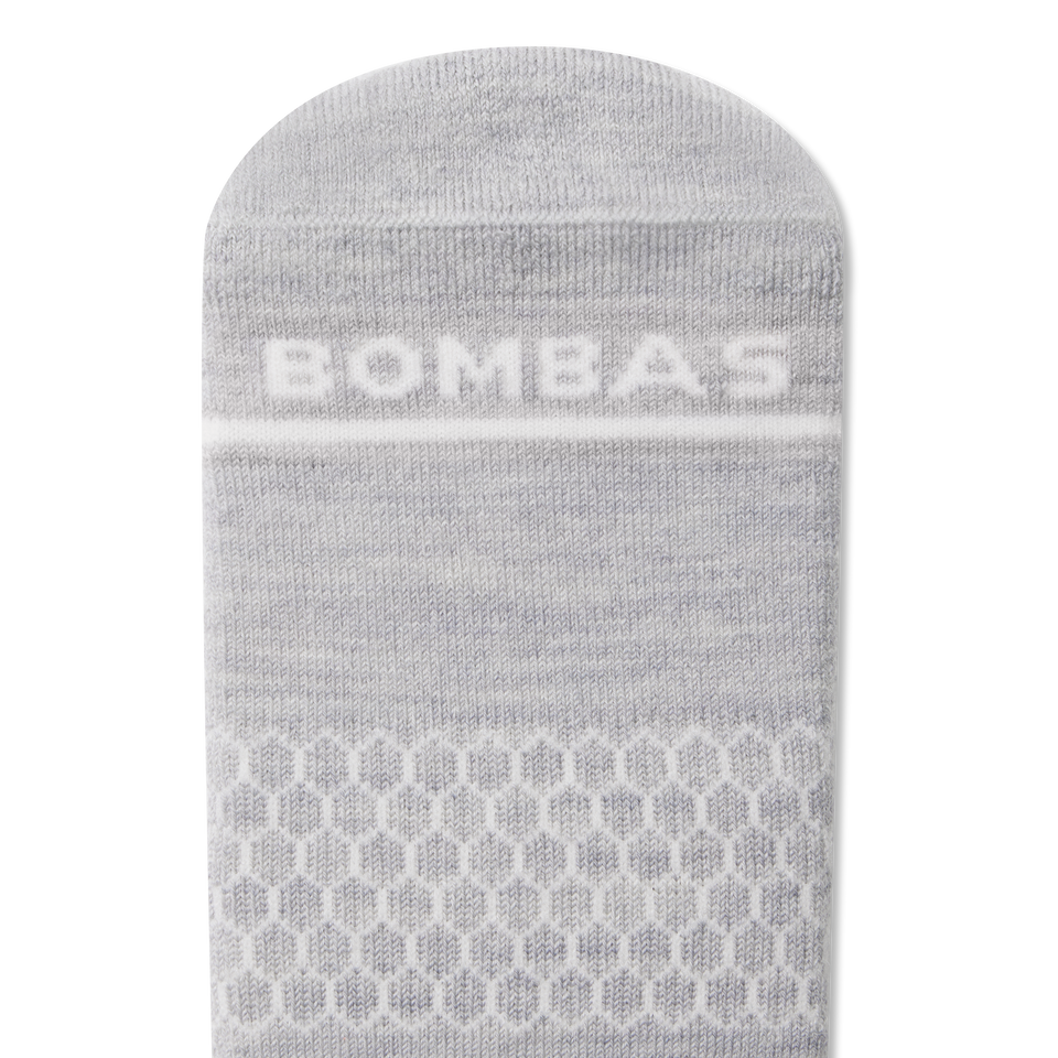 Merino Wool Blend Half Calf Socks - Granite Heather Detail [8997]