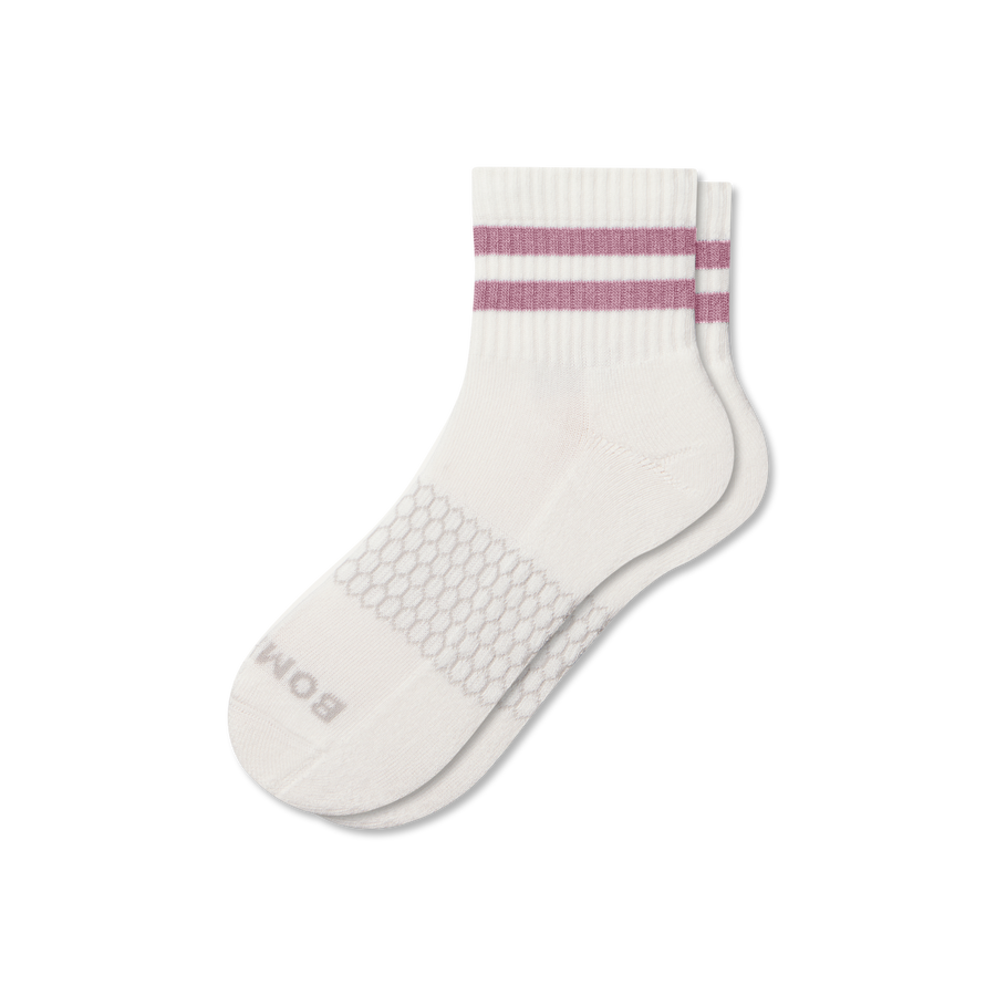 Women's Vintage Stripes Quarter Socks - Cushion Hike Move