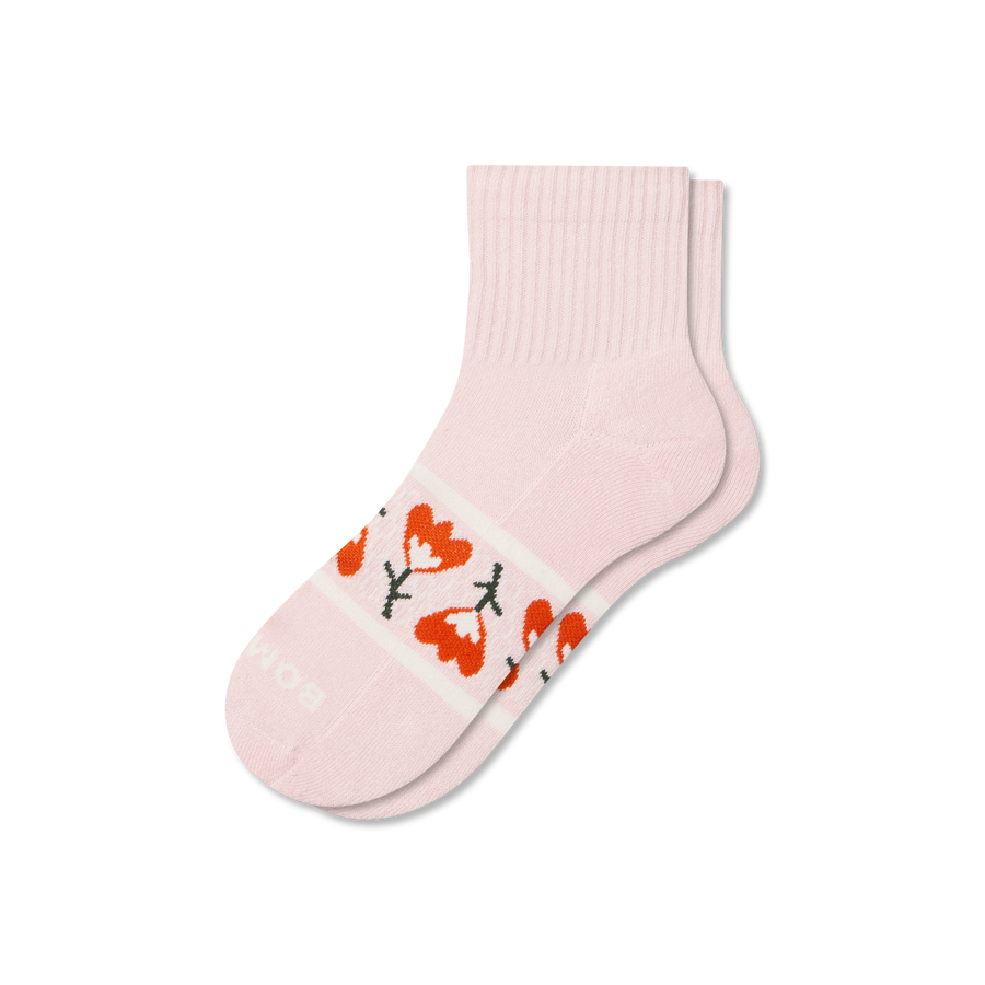 Women's Garden Party Quarter Socks - Classic Hike Move