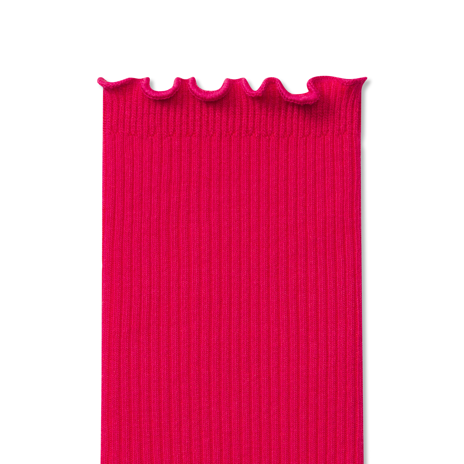 Ruffle Rib Half Calf - Vivid Red Detail [9285]