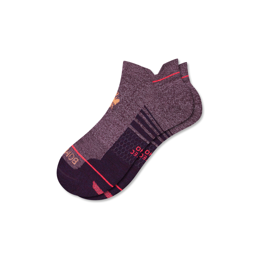 Women's Merino Wool Blend Run Ankle Socks - Steady Hike Step