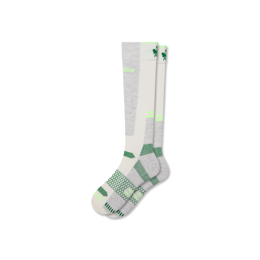 Men's Mid-Cushion Merino Wool Blend Ski & Snowboard Socks - Steady School Step