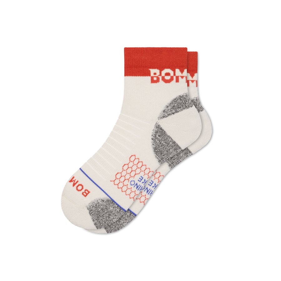 Men's Merino Wool Blend Hiking Quarter Socks - Cozy Crew Wear