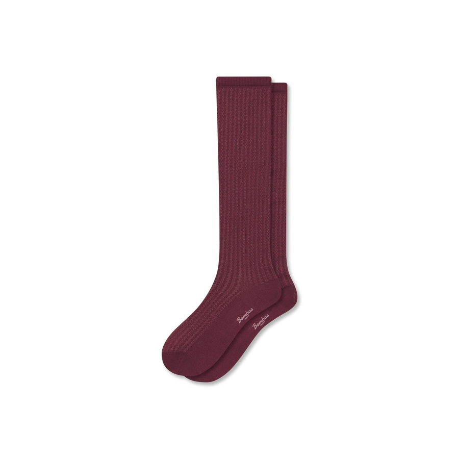 Women's Pointelle Knee High Socks - Cushion Ankle Rotation