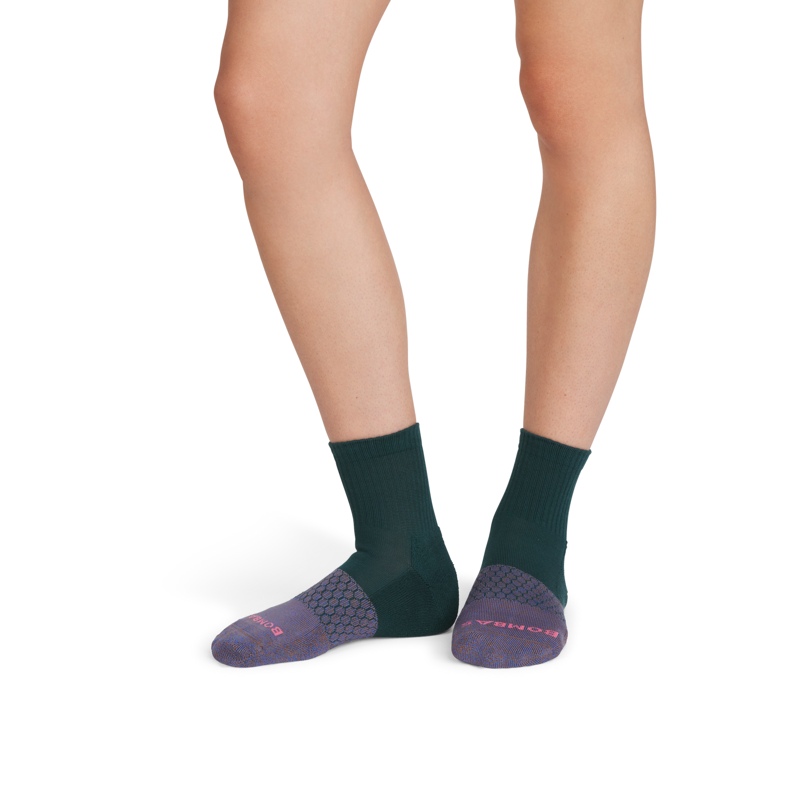Quarter Socks - dusted cocoa teal pine WO1 [9815]