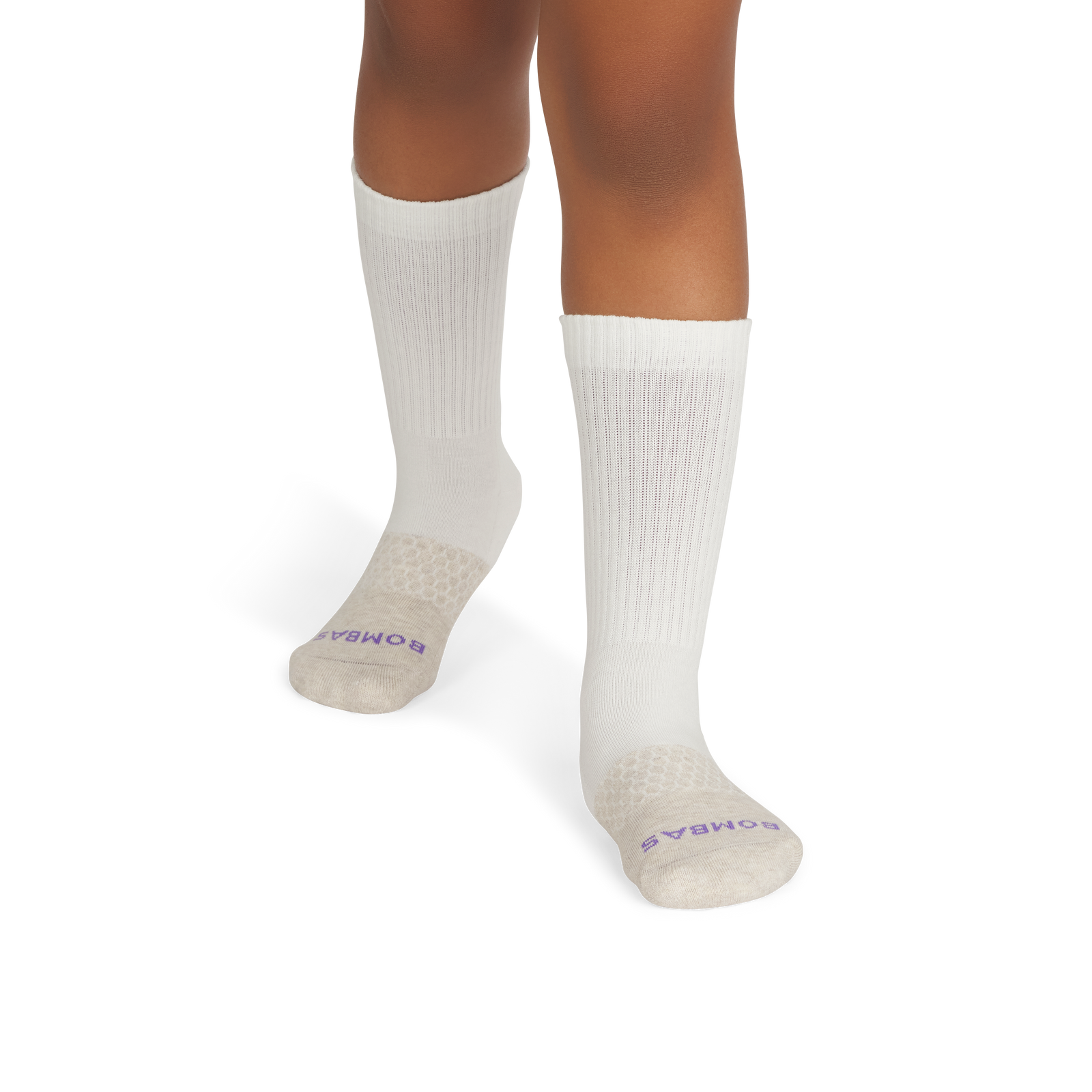 Calf Socks - chai latte htr soft white YO1 [9818]