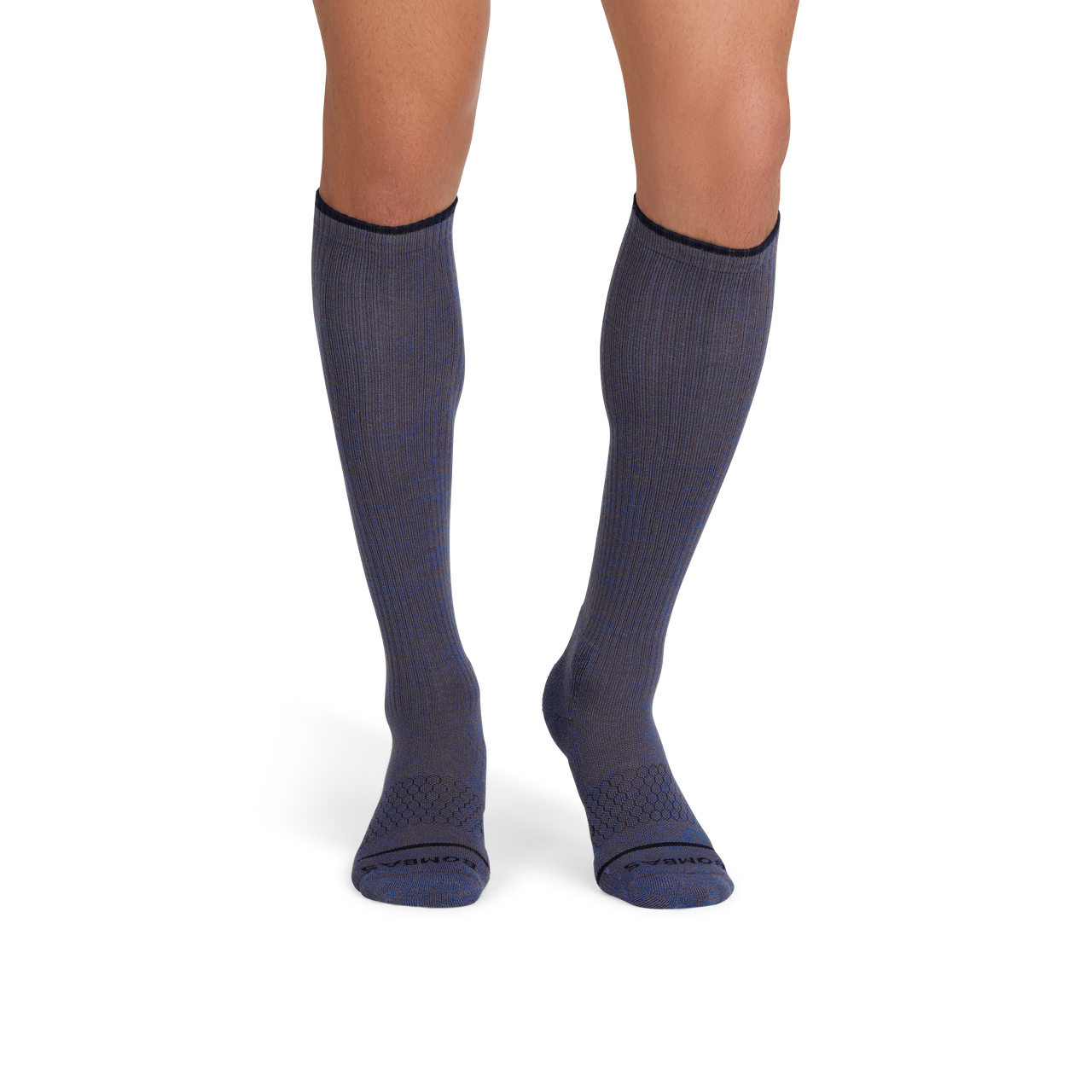Merino Wool Everyday Compression Socks (15-20mmHg) - dusted cocoa midnight navy MO1 [9821]