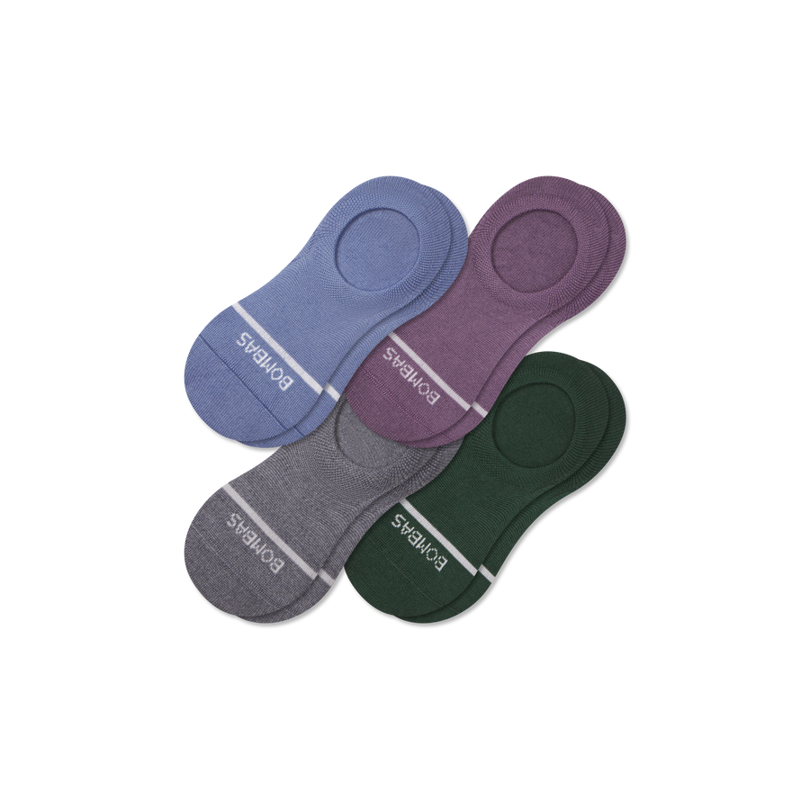 Women's Lightweight Merino Wool Blend No Show Sock 4-Pack - Steady Recovery Comfort