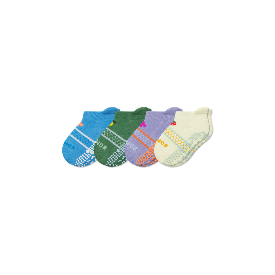 Toddler Garden Party Ankle Sock 4-Pack - Steady Ankle Support