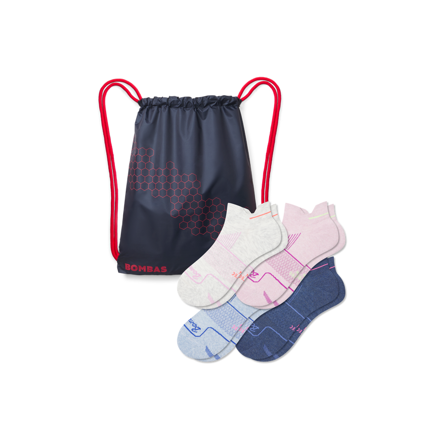 Women's Run Ankle Sock 4-Pack Gift Bag - Outdoor Drawer Setup