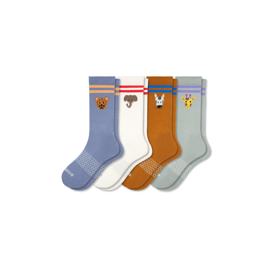 Women's Safari Stripe Calf Sock 4-Pack - Outdoor No Show Wear