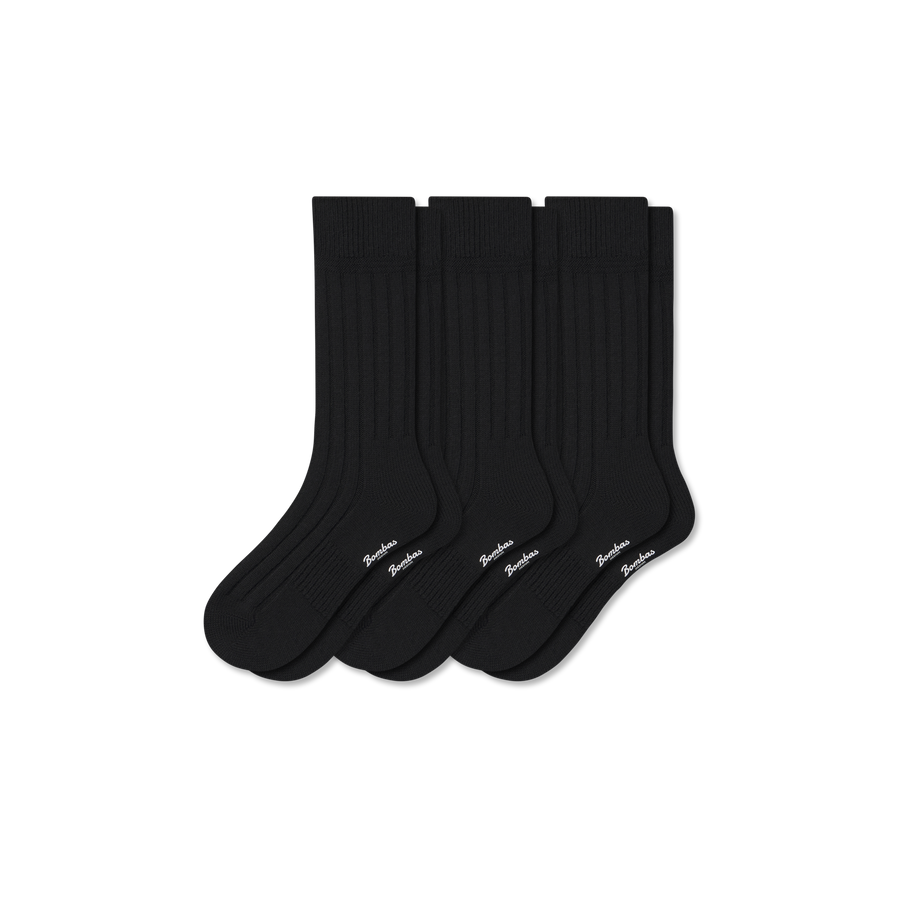 Women's Merino Cashmere Blend Rib Calf Sock 3-Pack - Everyday Home Rotation