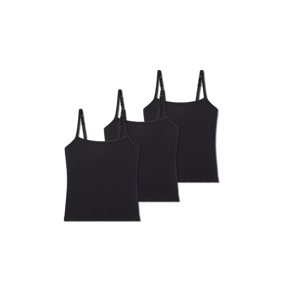 Women's Built-In Bra Seamless Cami 3-Pack - Smooth Studio Fit