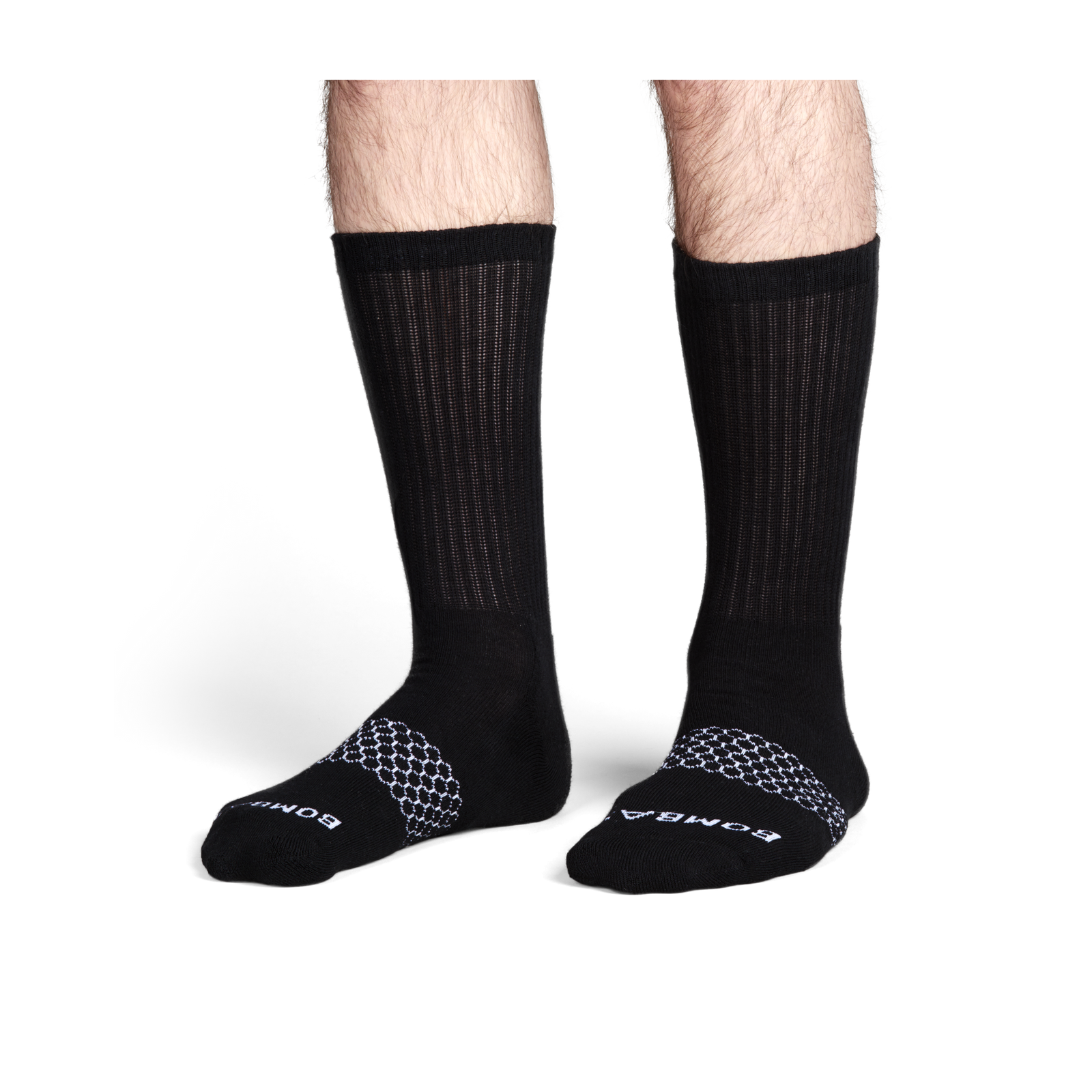 Men's Solids Calf Sock 4-Pack - black - 9