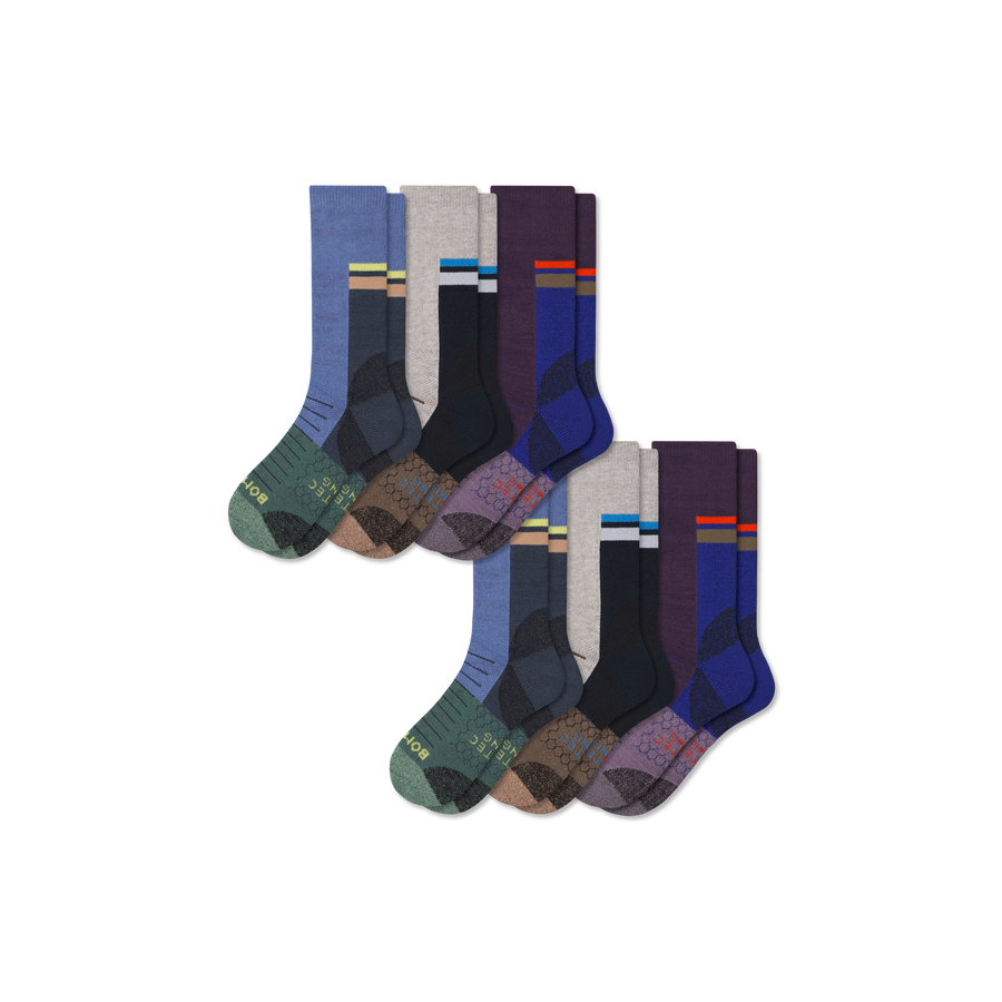 Women's Hiking Calf Sock 6-Pack - Studio Trail Support
