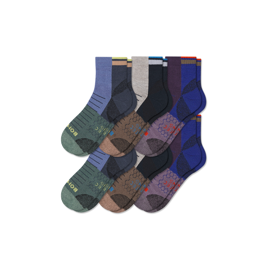 Women's Hiking Quarter Sock 6-Pack - Easy Court Comfort