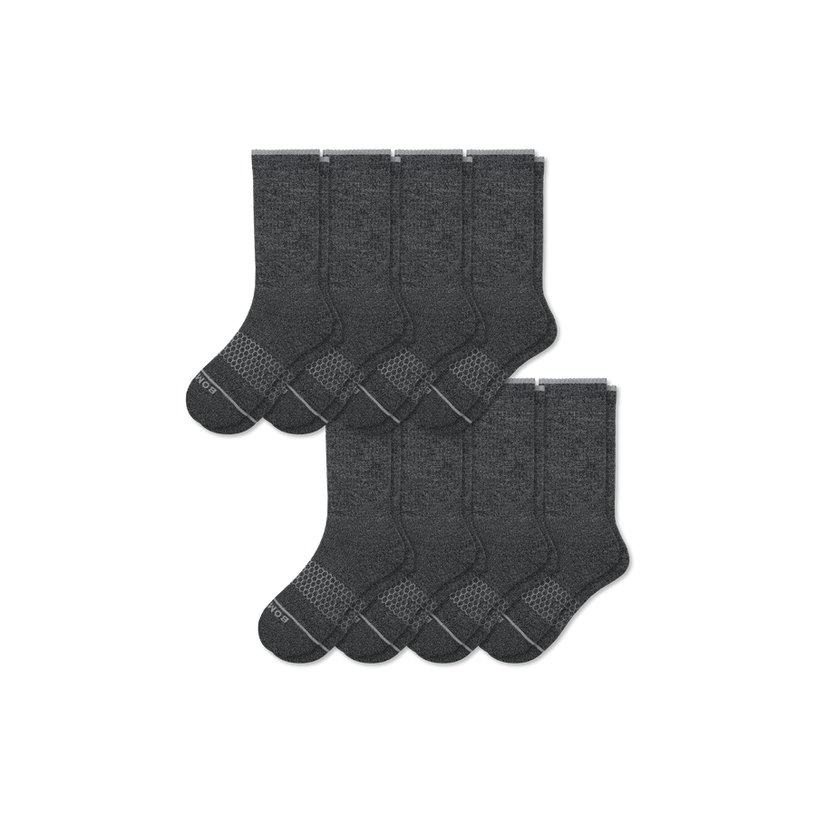 Women's Merino Wool Blend Calf Sock 8-Pack - Comfort Court Move