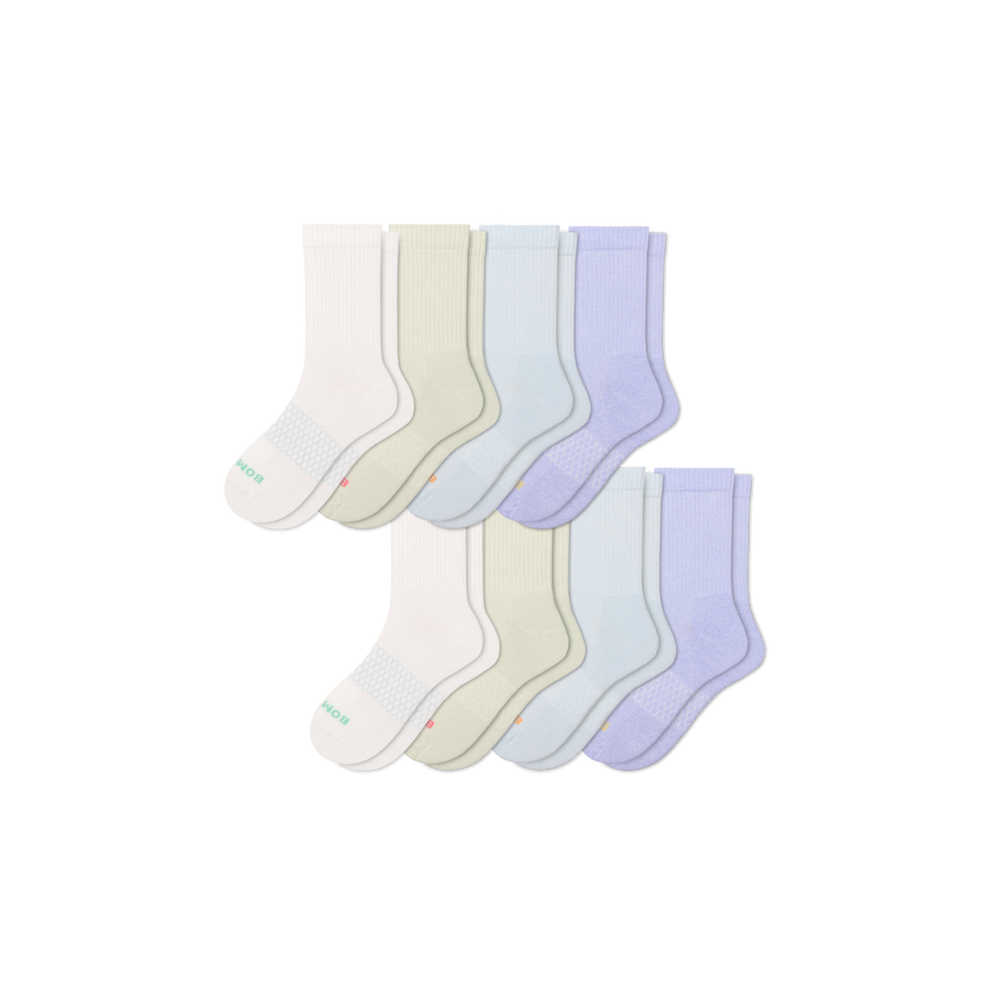 Women's Marl Half Calf Sock 8-Pack - Fresh Low Cut Comfort