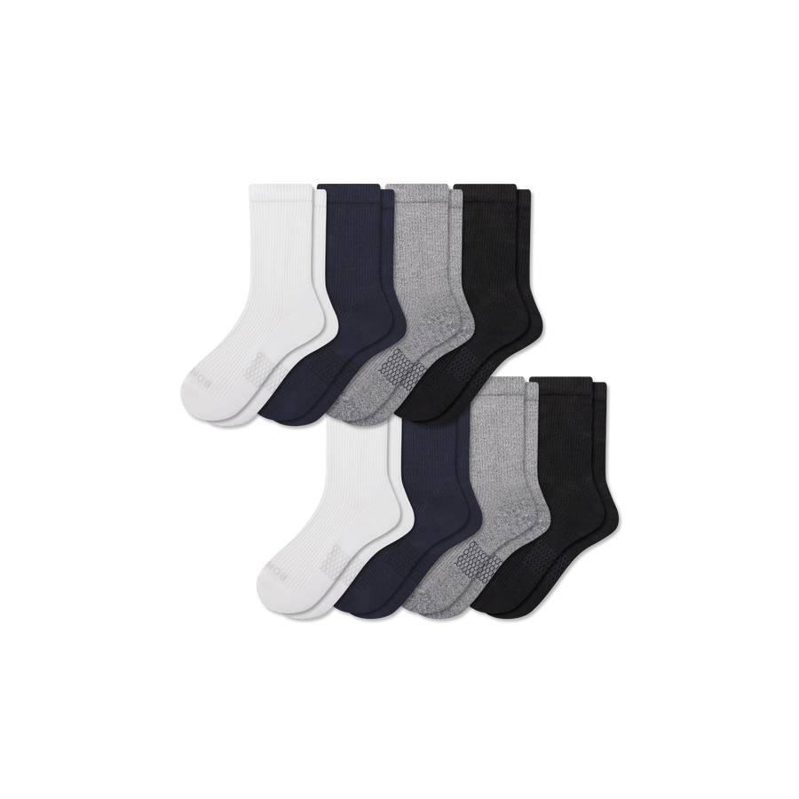 Women's Modern Rib Half Calf Sock 8-Pack - Everyday Run Fit