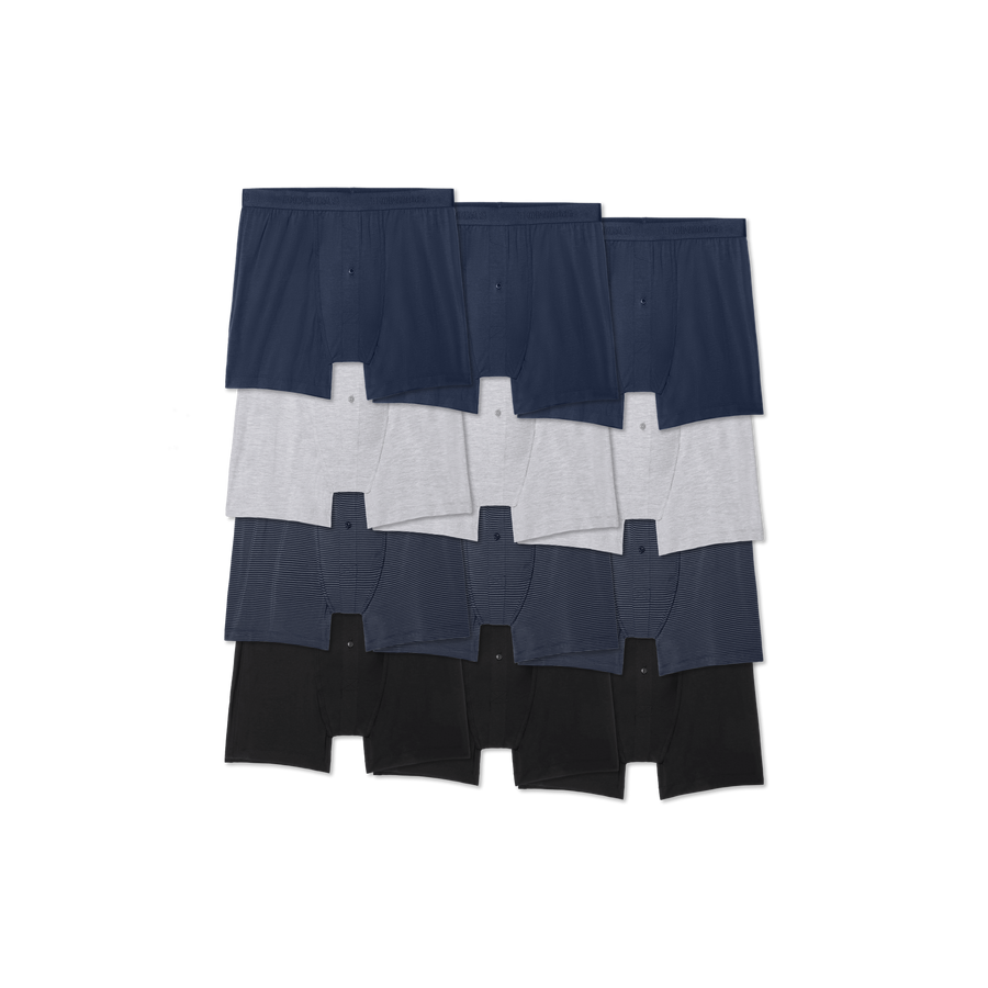 Men's Cotton Modal Blend Boxer 12-Pack - Gift Pair